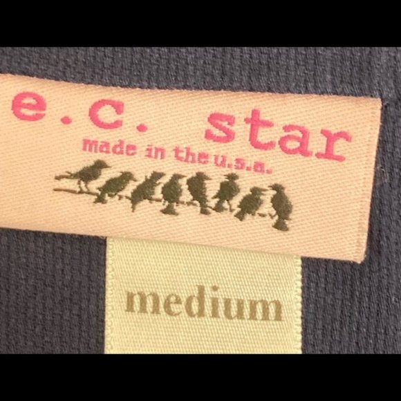 Ec Star Womens Small Skirt Blue White Striped Red Anchors Bow Retro Pinup - Picture 3 of 3